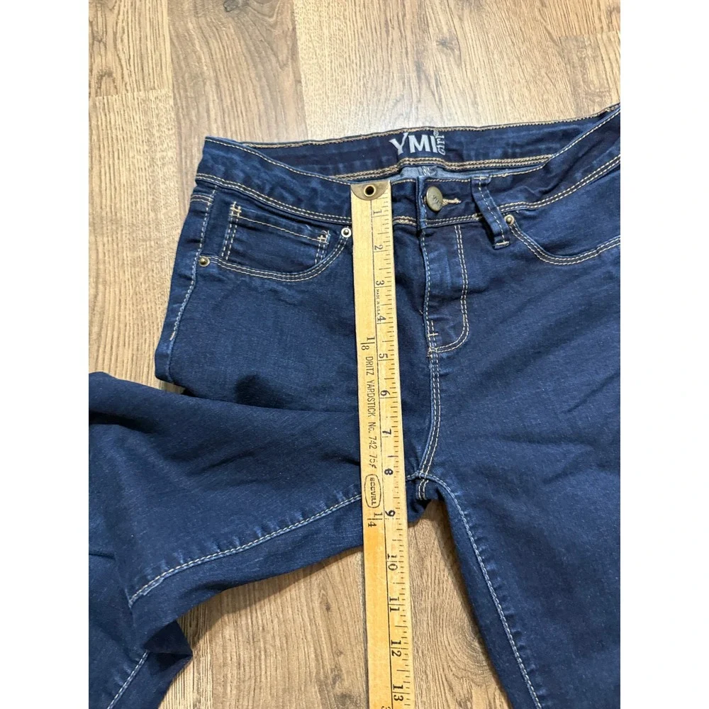 YMI Girl Jeans Girls Size 16 Dark Wash Denim Straight Leg Stretch Excellent
